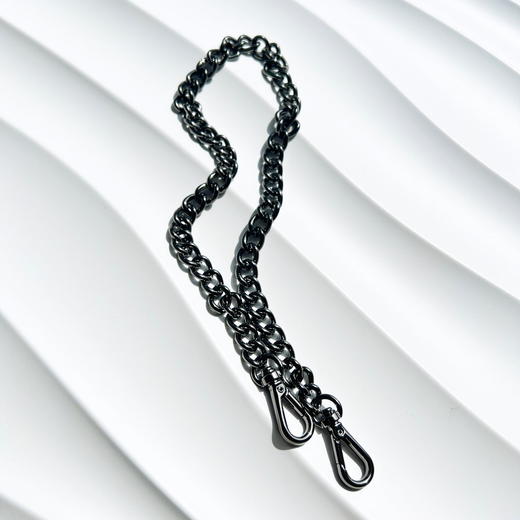 Verve Gunmetal Round-Link Chain Strap - 19"