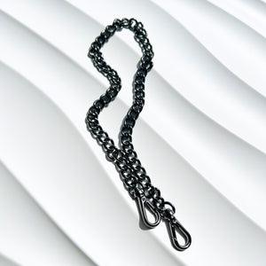 Verve Gunmetal Round-Link Chain Strap - 19"