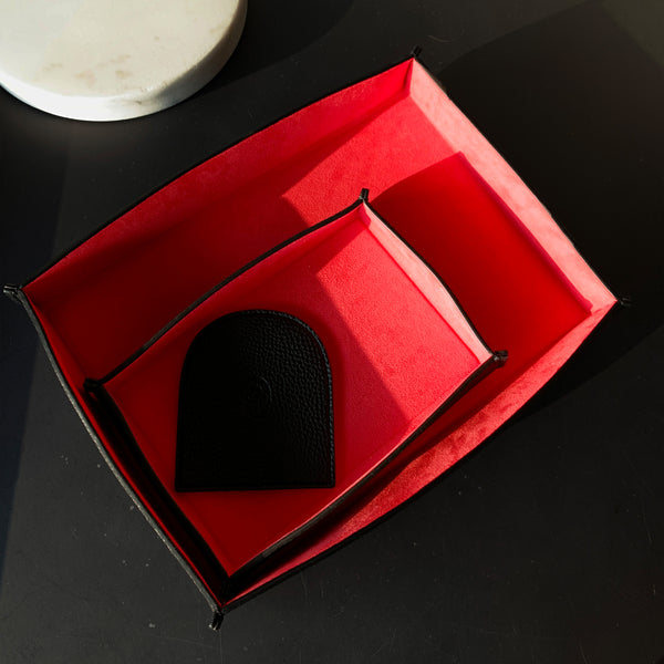 AR Coaster Set - Black / Red