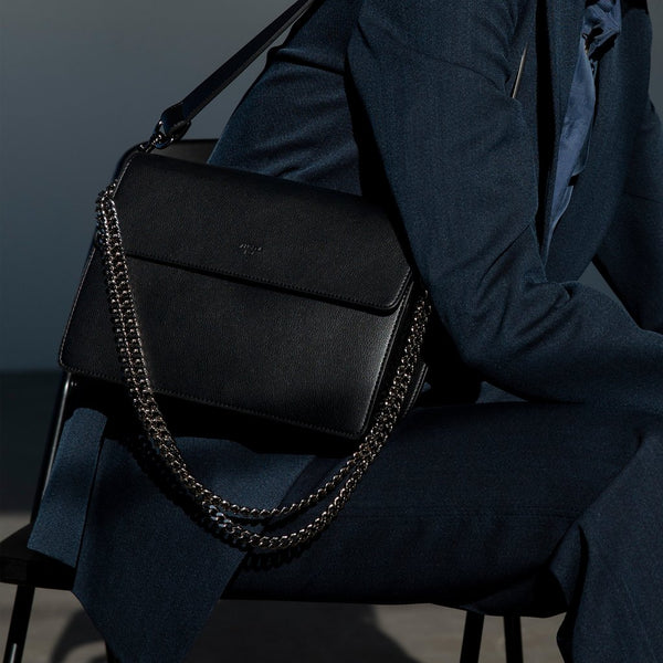 Chain Strap Gunmetal Silver