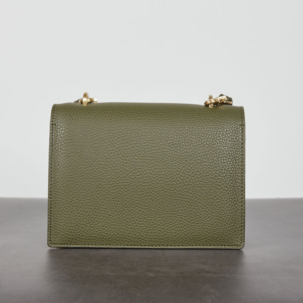 Eloise Satchel Signet Deep Olive