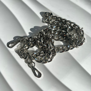 Verve Silver Crossbody Chain Strap - 48"