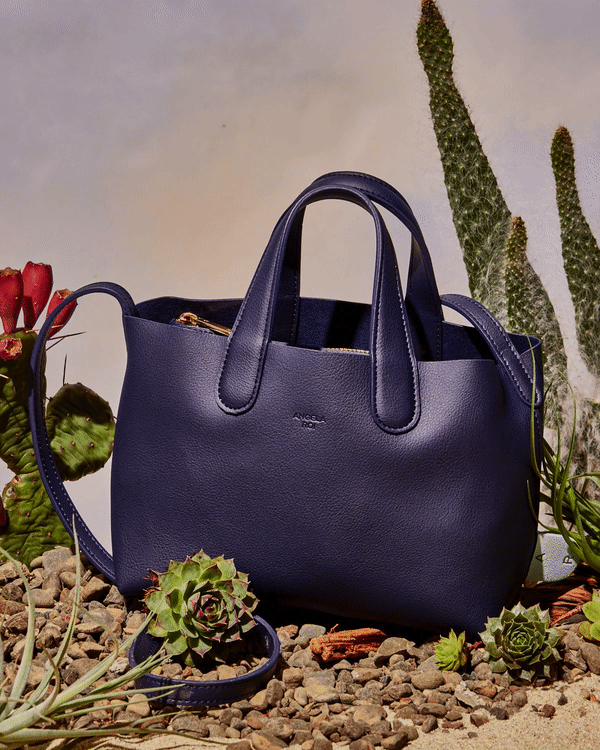 Cacta Small Tote - Navy / Light Blue