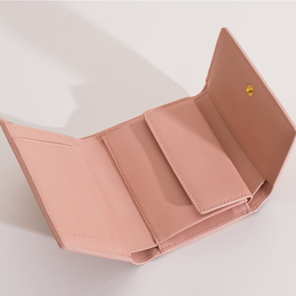 Olivia Compact Wallet - Dusty Rose