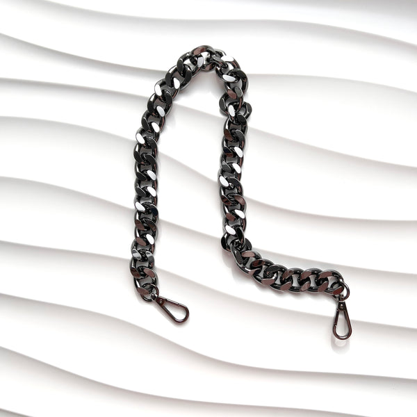 Verve Gunmetal Shoulder Chain Strap 26.5"
