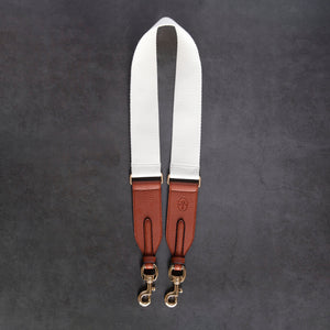 Webbing Strap - Ivory / Brown [Sample Sale] - Only One Unit Available