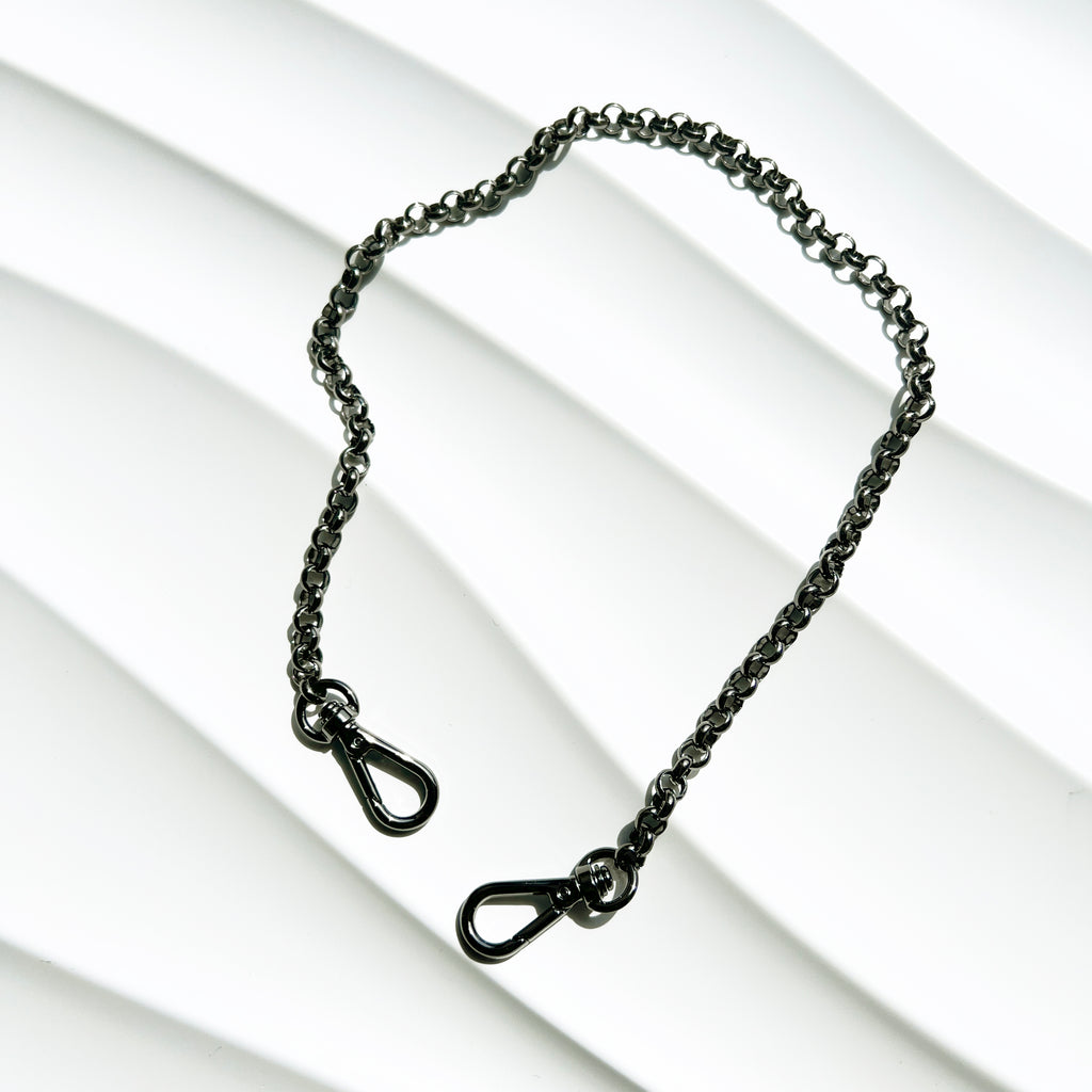 Angela Roi | Luxury Vegan Handbags Chain Strap - Gunmetal Silver