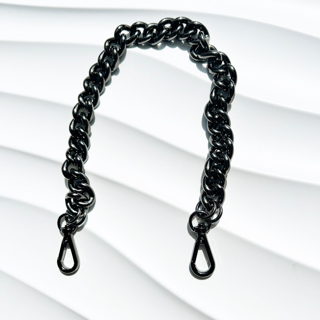 Angela Roi | Luxury Vegan Handbags Chain Strap - Gunmetal Silver