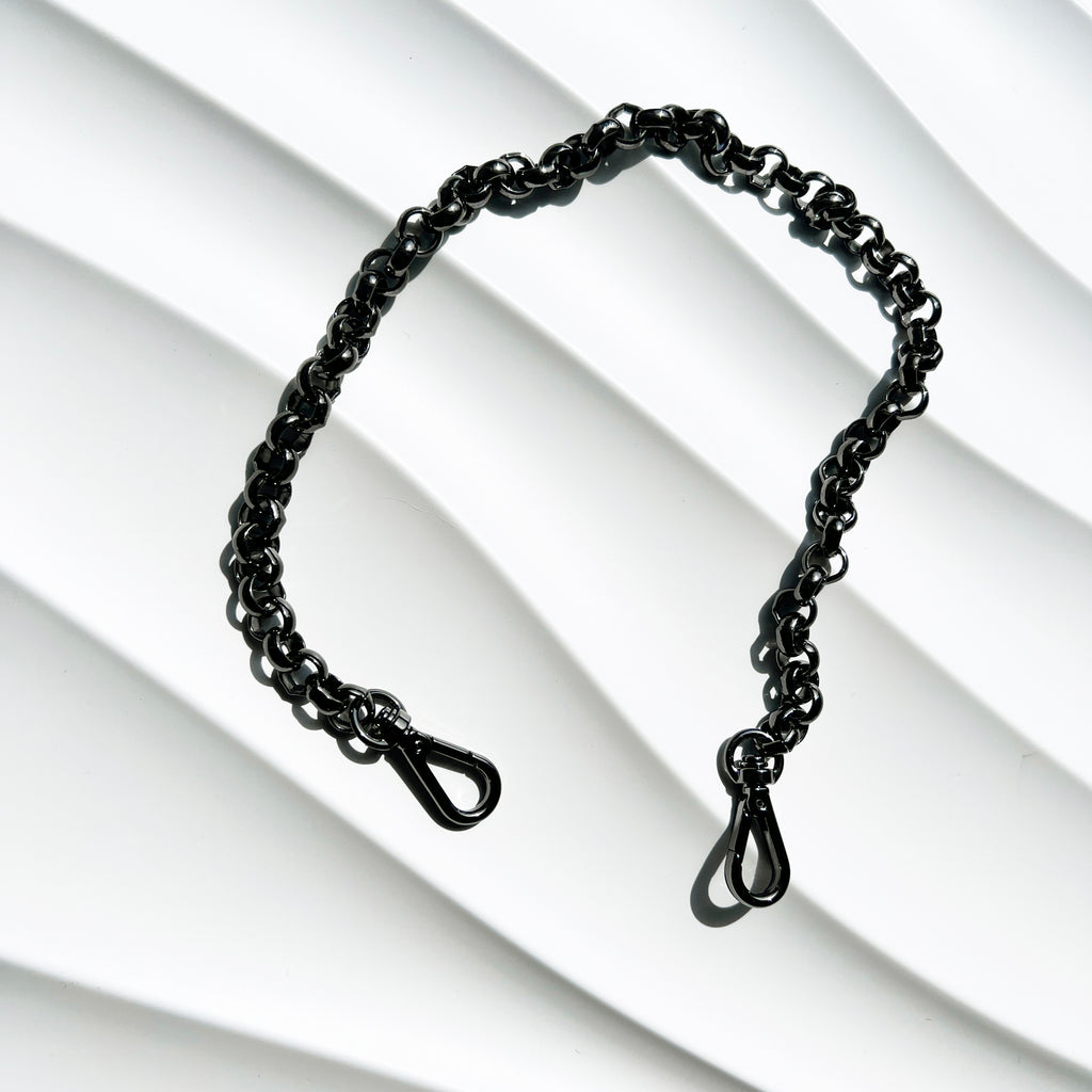 Angela Roi | Luxury Vegan Handbags Chain Strap - Gunmetal Silver