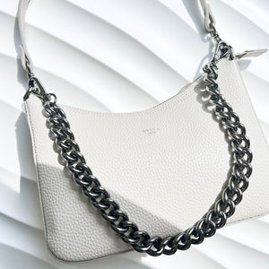 Verve Gunmetal Round Edge Wide Chain Strap - 19"