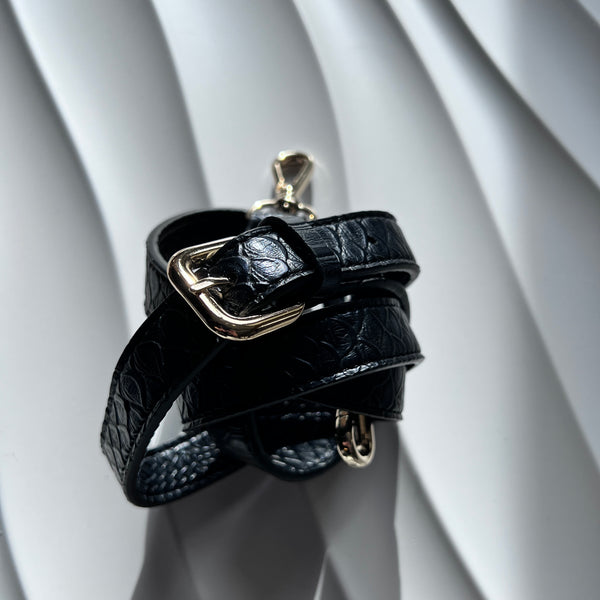 NEW: Verve Croc Embossed Vegan Leather Strap - [37"-43"]