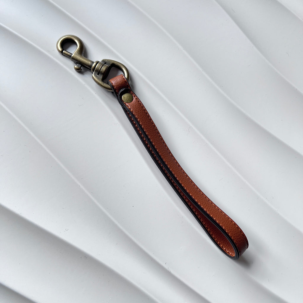 NEW: Verve Micro Pebble Vegan Leather Wristlet Strap - 10.5"