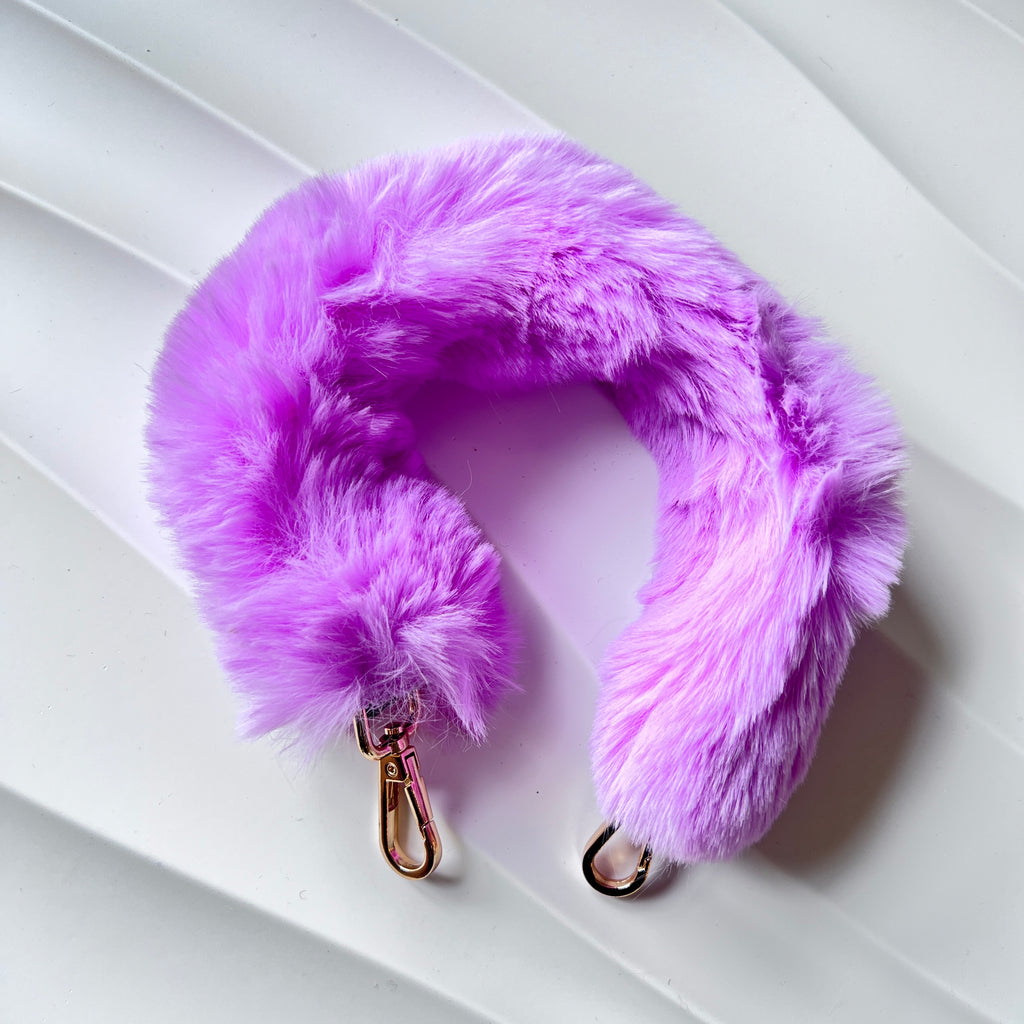 NEW: Verve Cruelty-free Fur Handle Strap  - Magenta