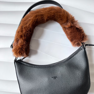 NEW: Verve Cruelty-free Fur Handle Strap  - Brown