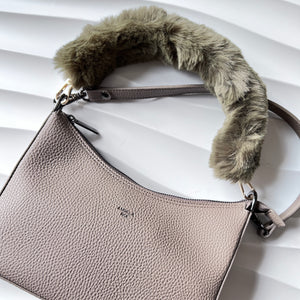 NEW: Verve Cruelty-free Fur Handle Strap  - Olive