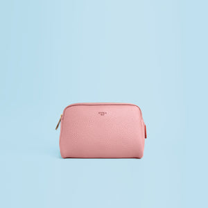 Zuri Cosmetic Pouch [Signet] - Coral Pink [Sample Sale]