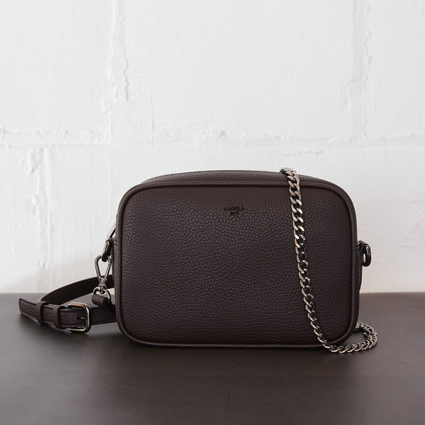 Grace Mini Crossbody [Signet] - Dark Brown