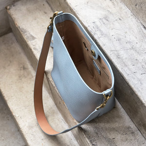 Angelou Mini Bucket - Light Nude Blue [Sample Sale]