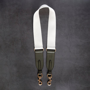 Webbing Strap - Ivory / Deep Olive