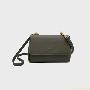 Eloise Soft Satchel [Signet] - Deep Olive [Sample Sale]