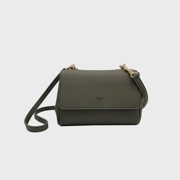 Eloise Soft Satchel [Signet] - Deep Olive [Sample Sale]