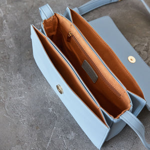 Hamilton Cross-body - Light Nude Blue