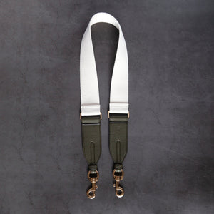 Webbing Strap - Ivory / Deep Olive