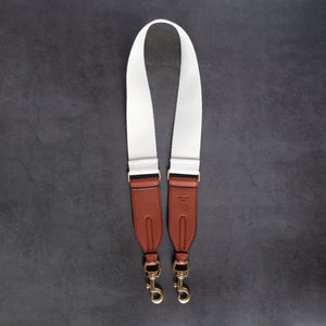 Webbing Strap - Ivory / Brown