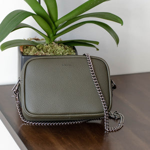 Grace Mini Cross-body - Deep Olive [Sample Sale]