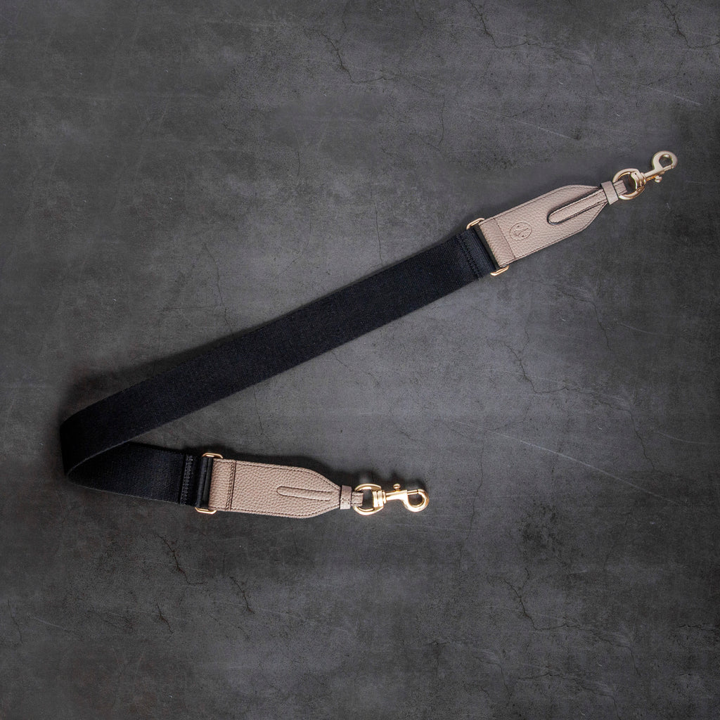 Louis Vuitton Dark Grey Leather Adjustable Shoulder Bag Strap at