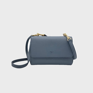 Eloise Soft Satchel [Signet] - Stone Blue [Sample Sale]
