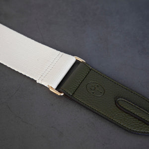 Webbing Strap - Ivory / Deep Olive