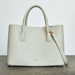 Luxury Designer Vegan Handbags - Cher Tote Light Gray