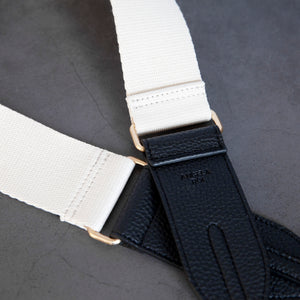 Webbing Strap - Ivory / Black