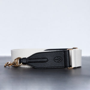 Webbing Strap - Ivory / Black