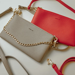 Zuri Multifunction Pouch - Light Mud Gray [Sample Sale]