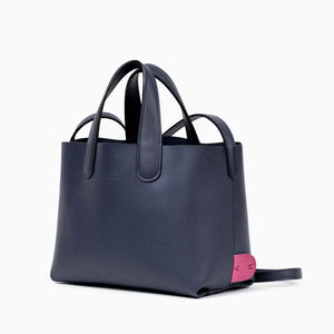 Cacta Small Tote - Navy / Pink