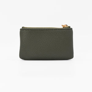 Zuri Card Pouch [Signet] - Deep Olive / Light Blue