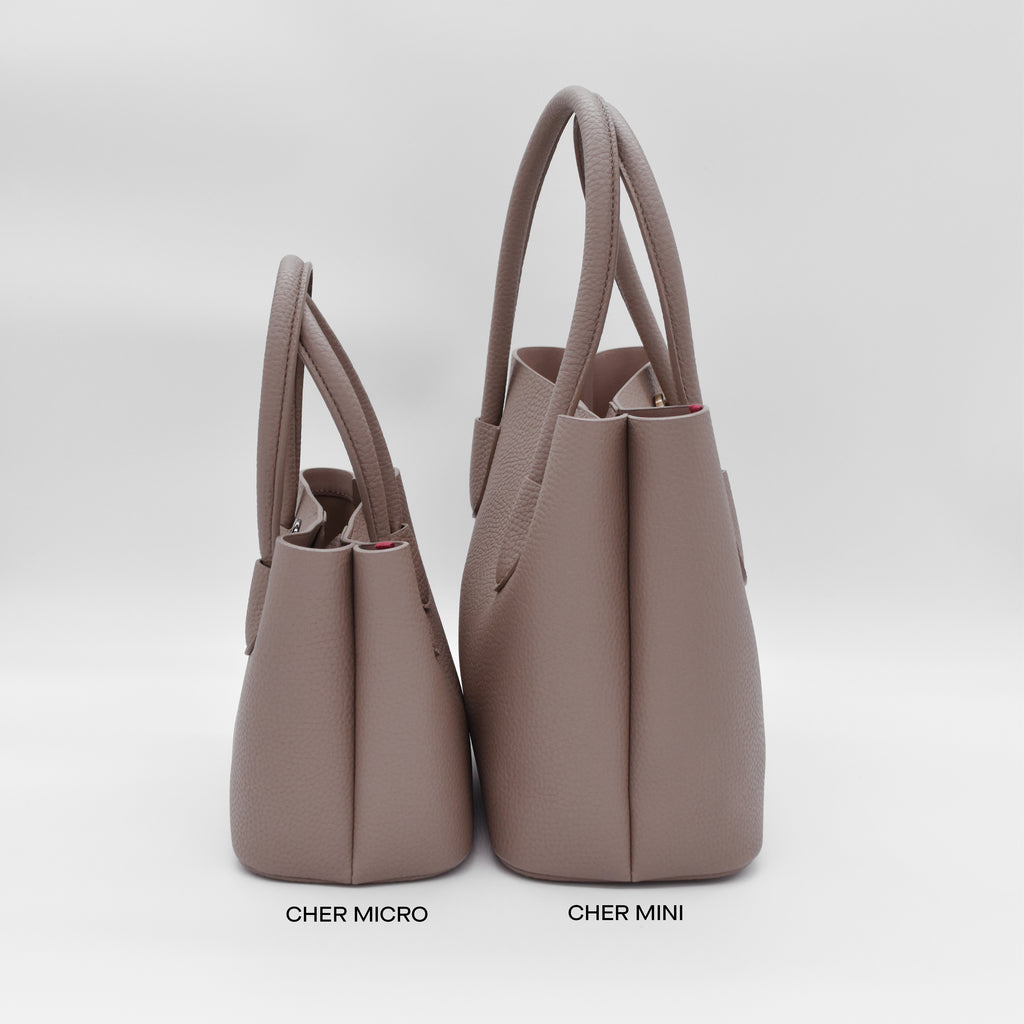 Vegan Apple Bucket Bag - Dusty Rose/Rosa