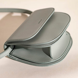 Hamilton Round Cross-body - Nude Emerald