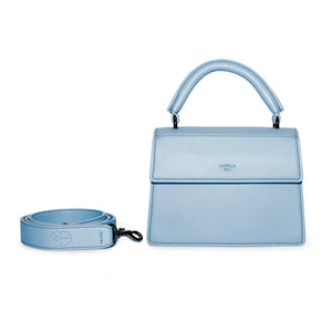 Hamilton Satchel Micro [Signet] - Nude Light Blue