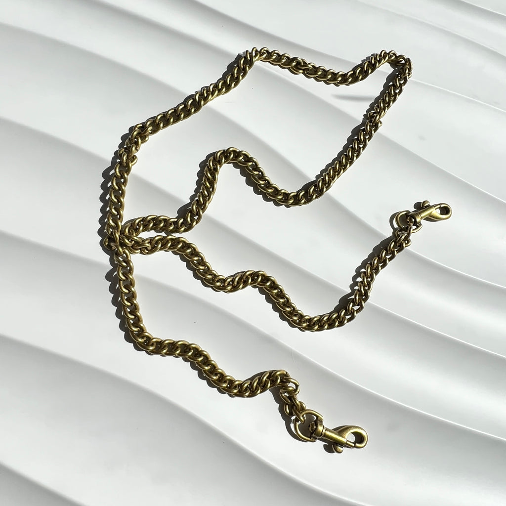 Gold Bag Chain, High-Quality Brass Chain Strap