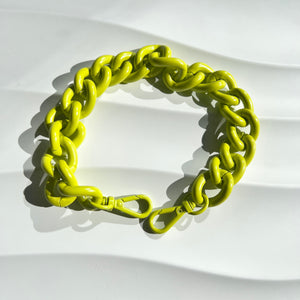 Verve Neon Green Chain Handle Strap - 16.5"