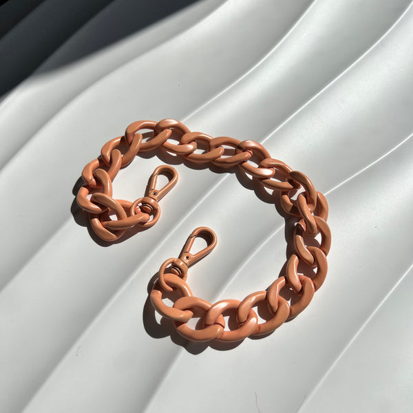 Verve Orange Chain Handle Strap - 16.5"