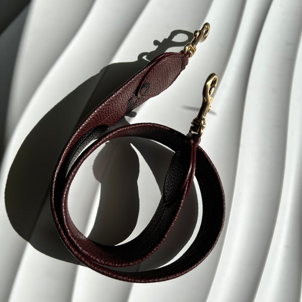 Verve Wine Vegan Leather Strap - 34"