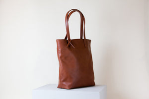 Andrea Tall Tote - Orange Brown