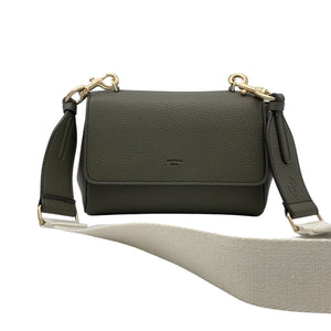 Eloise Soft Satchel [Signet] - Deep Olive [Sample Sale]