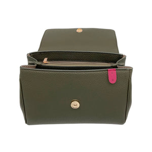 Eloise Soft Satchel [Signet] - Deep Olive