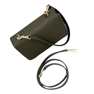 Eloise Soft Satchel [Signet] - Deep Olive [Sample Sale]