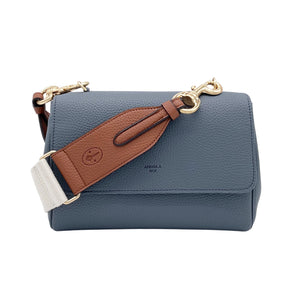 Eloise Soft Satchel [Signet] - Stone Blue [Sample Sale]